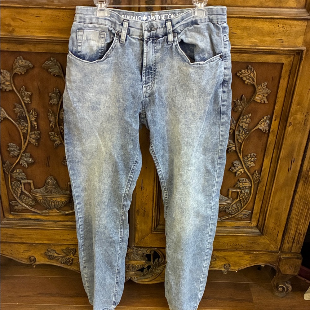 Buffalo David Bitton Men's Acid Wash Jeans